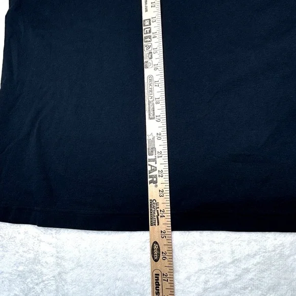 Lands End‎ Womens Large Black Mock Neck Long Sleeve Pullover Knit Shirt - Picture 6 of 6